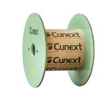 Bobina de plástico verde para cable eléctrico industrial